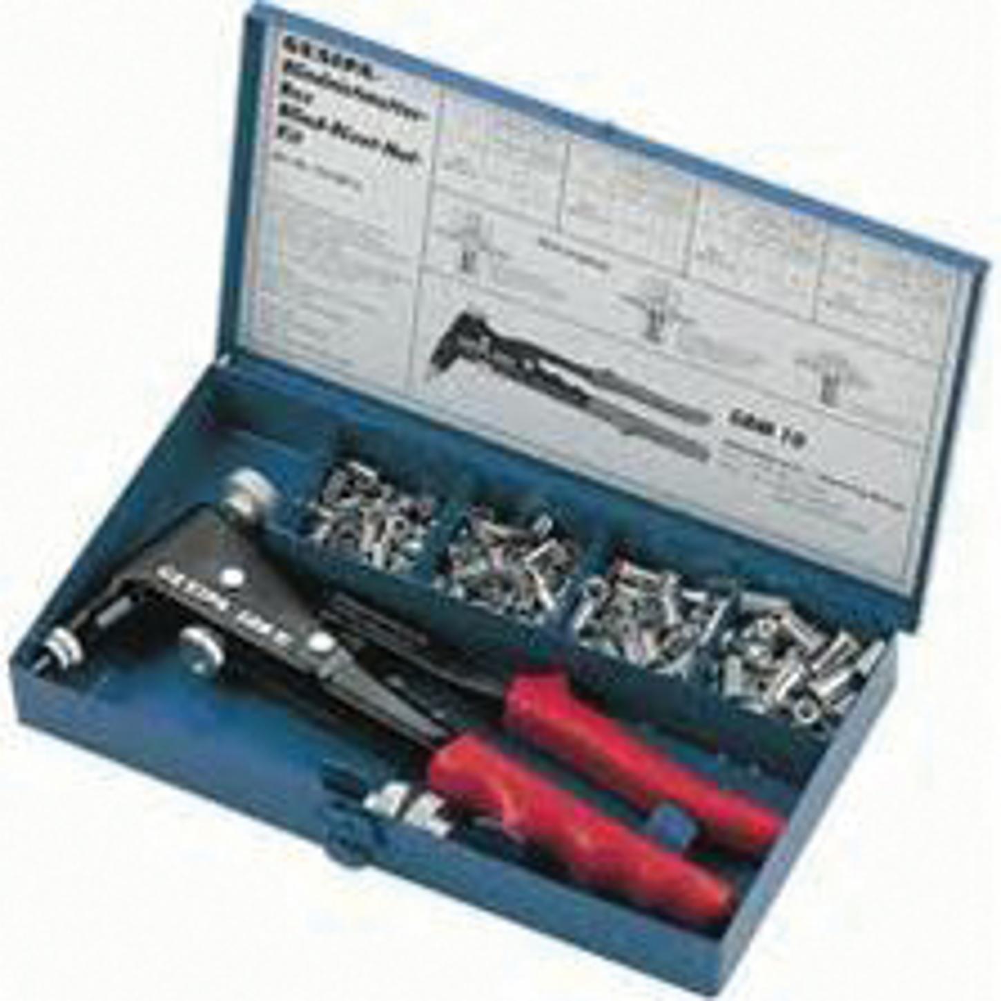 CF-GBM-10 KIT 1496379, Gesipa, Gbm-10 Kit, Gesipa Manual Tool, Gesipa Manual Insert Tool Kit, Includes: Assorted